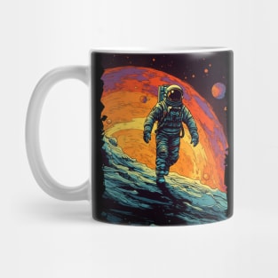 Cosmic Explorer - Colorful Pop Art Astronaut Mug